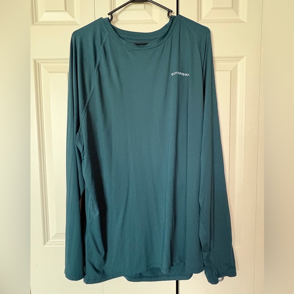 Tuna Skin Men's Teal Long Sleeve Shirt